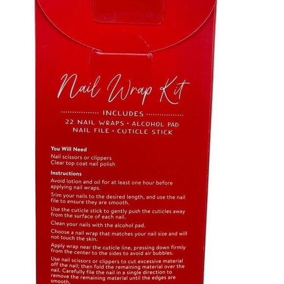 Studio Oh Mani Reindeer Christmas Red White Green Nail Wrap Kit - 22 Nail Wraps - Picture 7 of 12